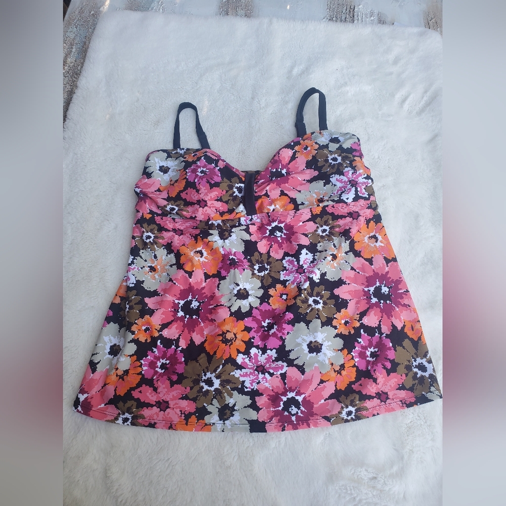 Floral One-Piece Tankini Size Xl